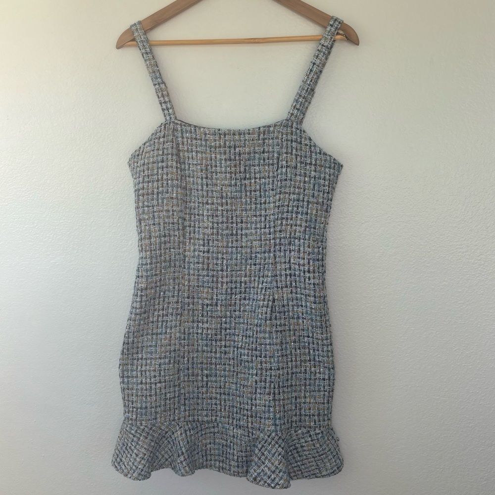 Blue Tweed Mini Dress Forever 21 New with Tags